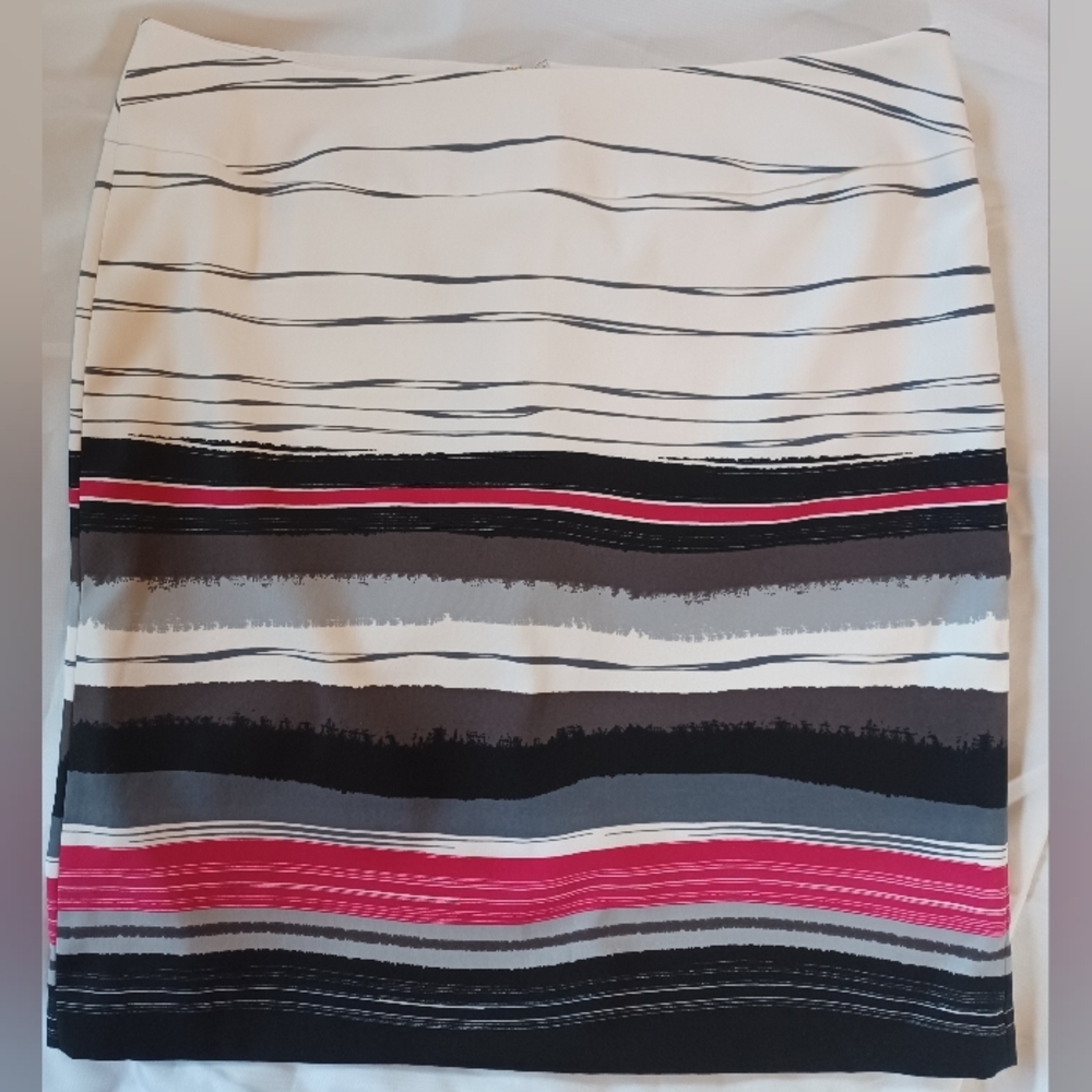 Cato 16 Striped Straight/Pencil Skirt